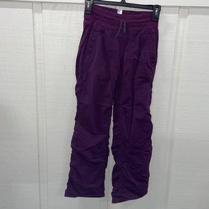 Ivivva by Lululemon Purple/Plum, Dance Studio Pants, Girls Size 10